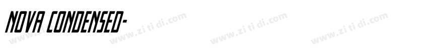 nova condensed字体转换 nova condensed字体转换